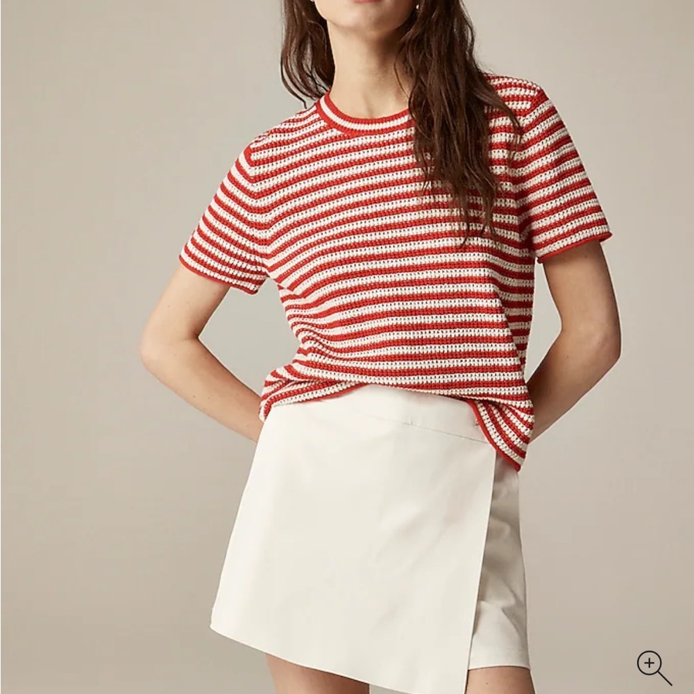 NWT J.Crew Wrap-front skort in bi-stretch cotton blend (size 10) - Picture 3 of 12